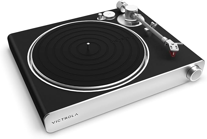 VICTROLA Stream Carbon for Sonos Belt Drive Turntable - Black & Silver