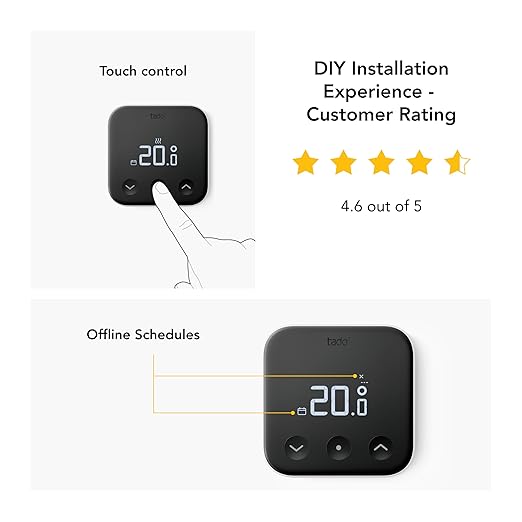 TADO Wireless Smart Thermostat Starter Kit & Radiator Add-on Bundle - Pack of 4
