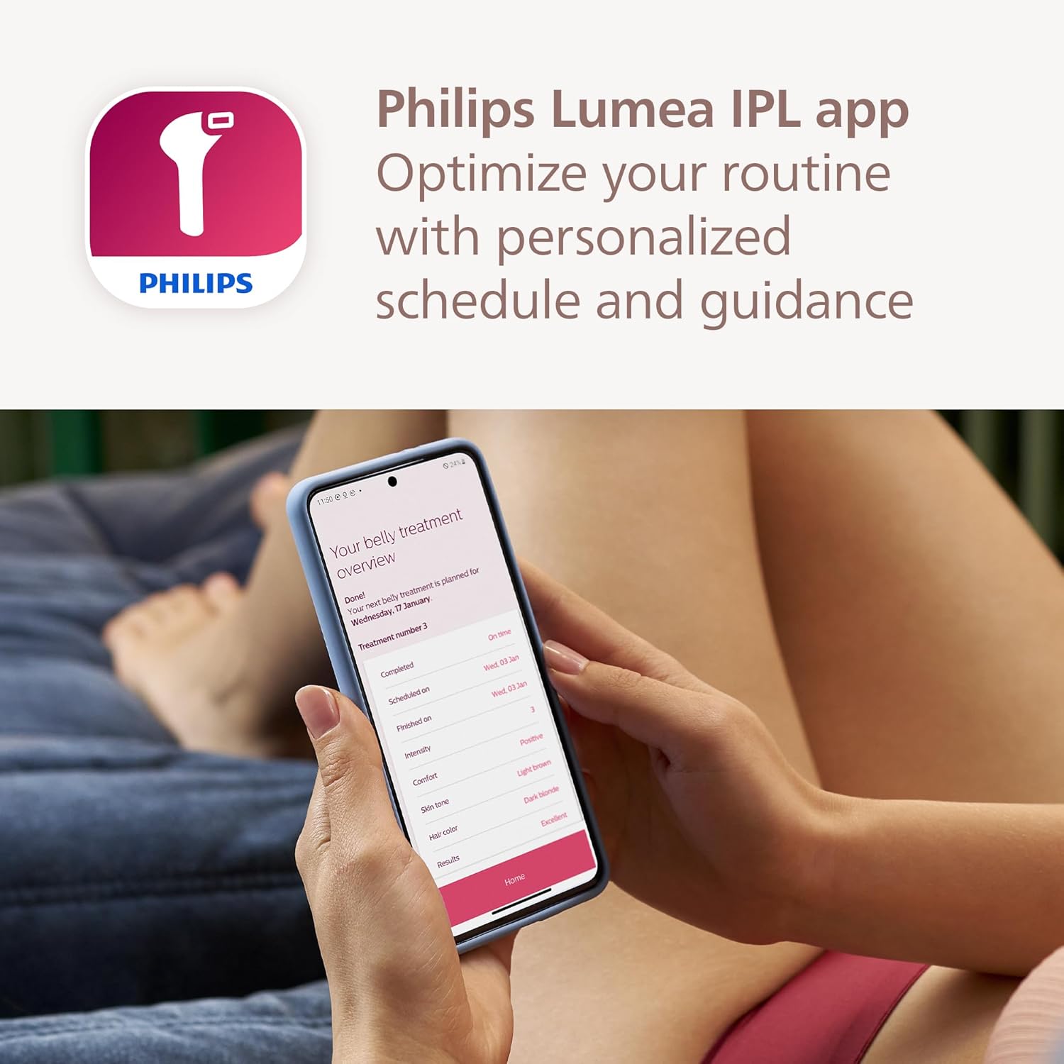 PHILIPS Lumea IPL 7000 Series BRI923 00 IPL Hair Removal System with Pen Trimmer - White