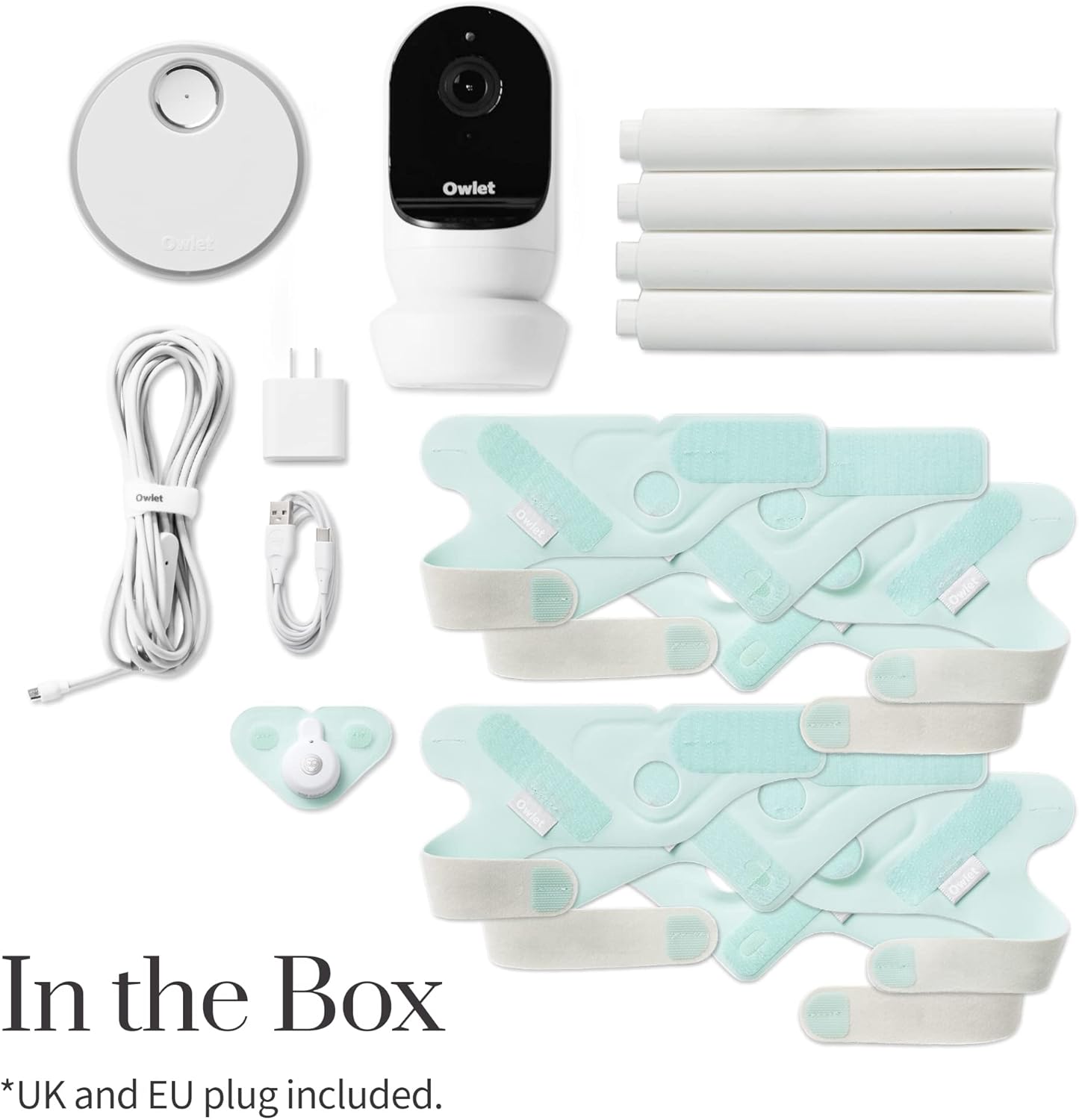 OWLET Baby Monitor Duo Plus Smart Sock 3 & Cam 2 Bundle - Mint