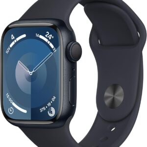 APPLE Watch Series 9 - 41 mm Midnight Aluminium Case with Midnight Sport Band M L