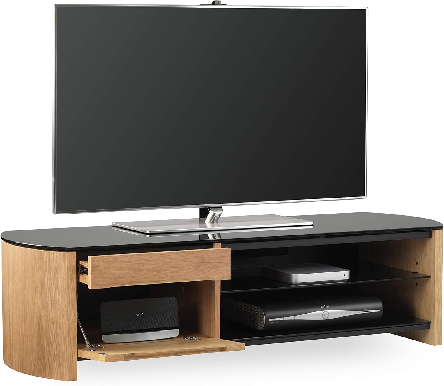 ALPHASON Finewoods Cabinet 1350 TV Stand - Light Oak