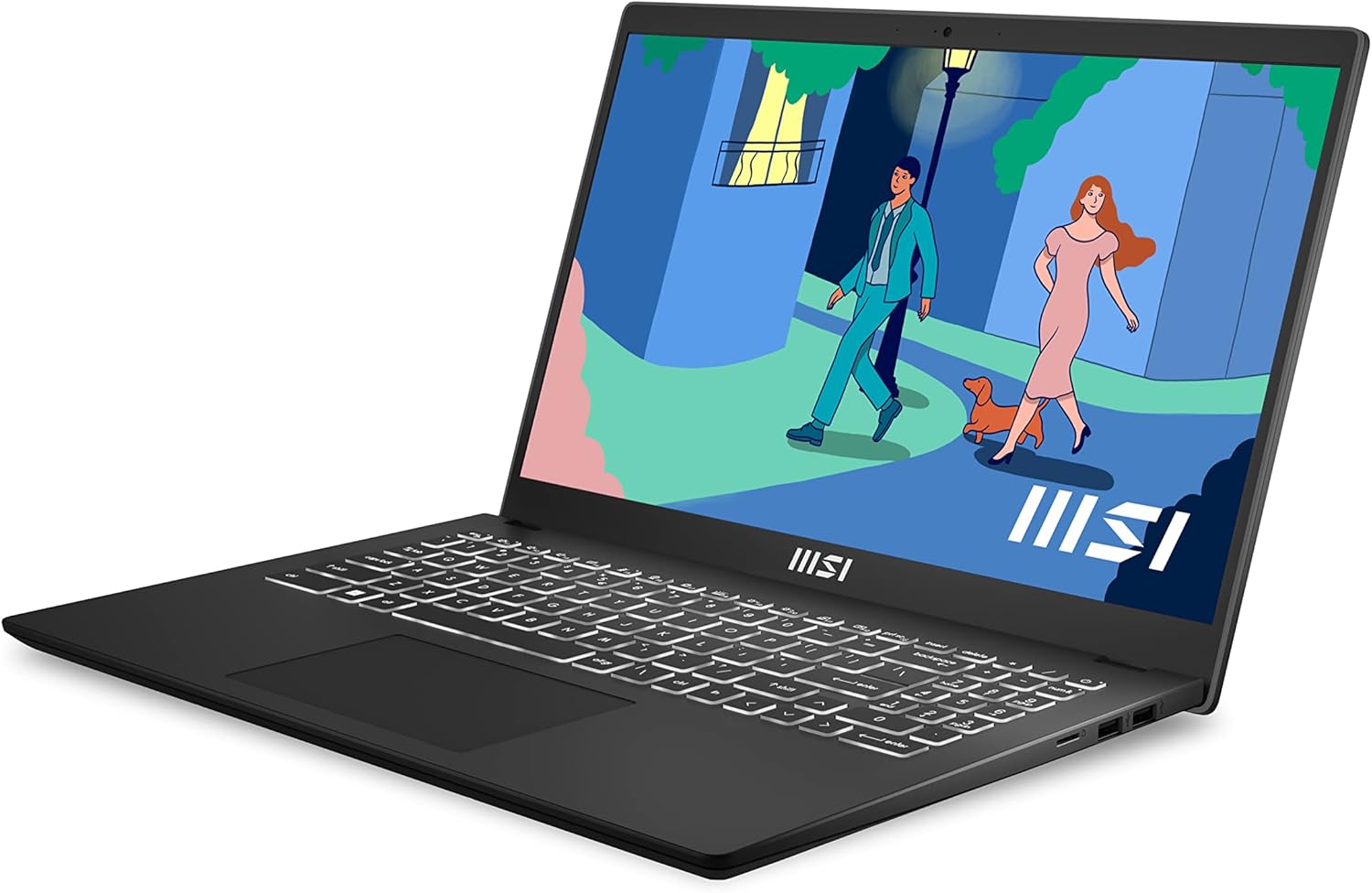 MSI Modern 15 15.6" Laptop - AMD Ryzen 7 512 GB SSD Black