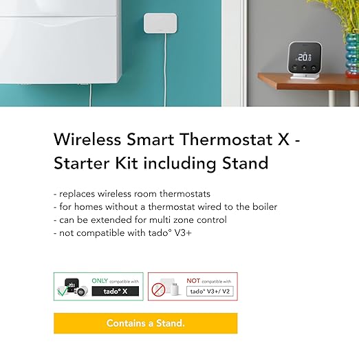 TADO Wireless Smart Thermostat Starter Kit & Radiator Add-on Bundle - Pack of 4