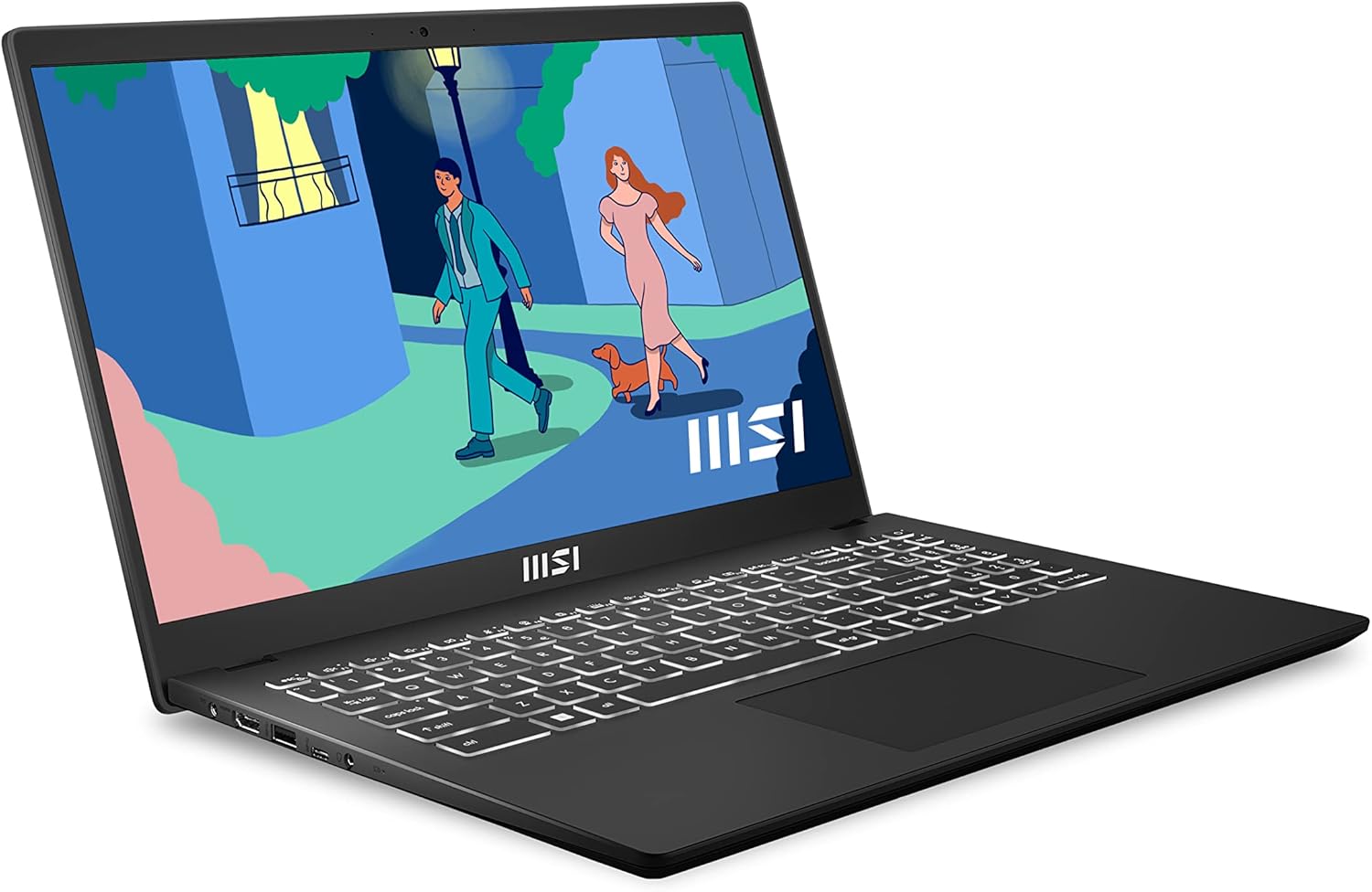 MSI Modern 15 15.6" Laptop - AMD Ryzen 7 512 GB SSD Black
