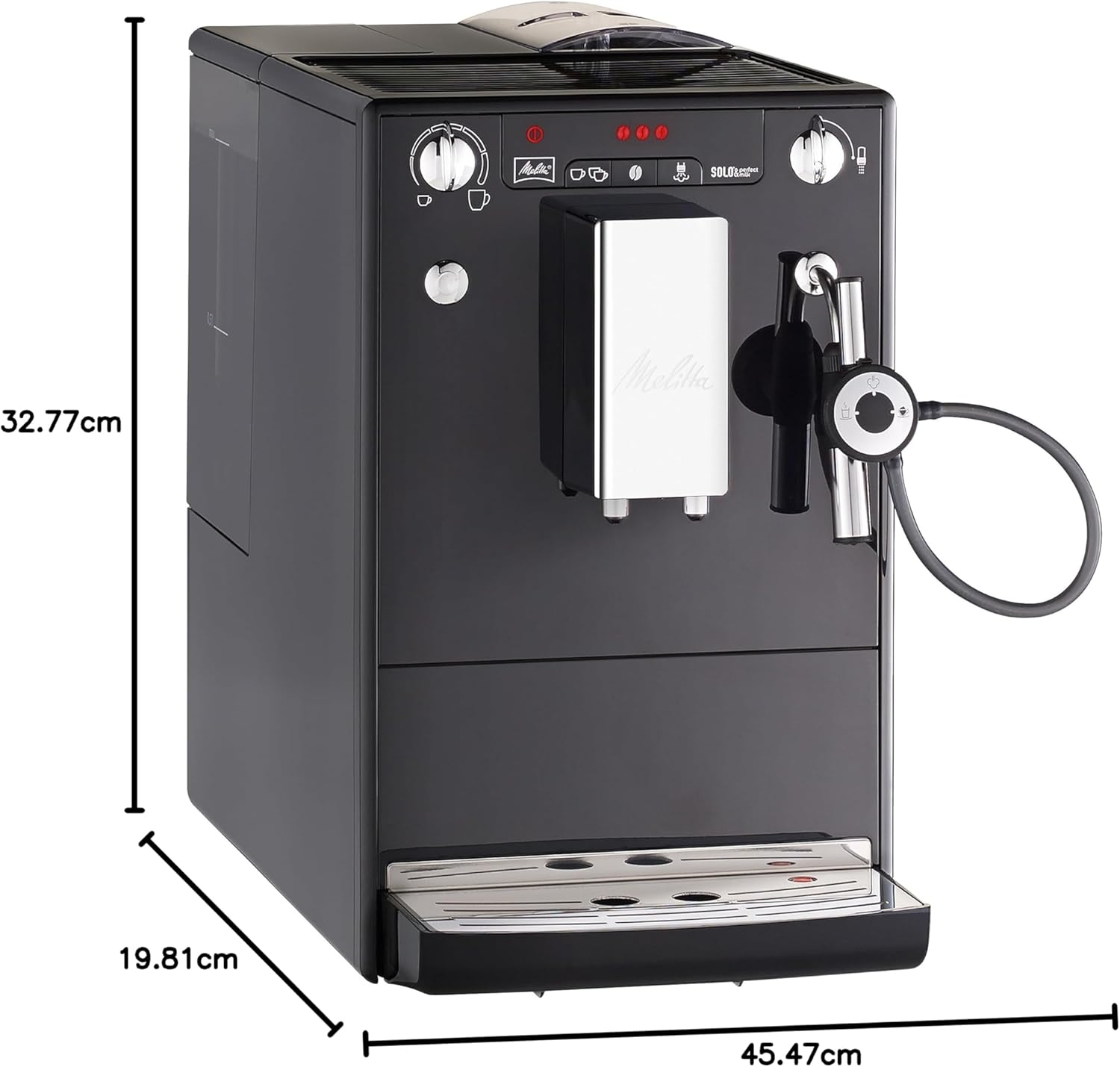 MELITTA Caffeo Solo & Perfect Milk E 957-101 Bean to Cup Coffee Machine - Black