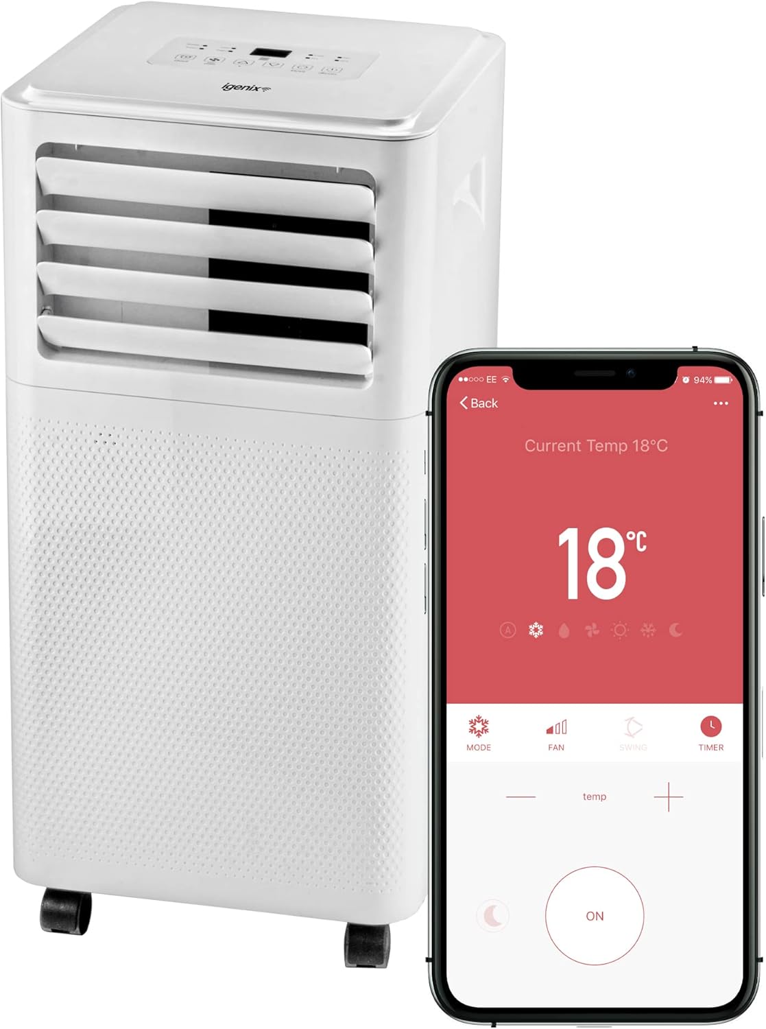 IGENIX IG9909 Air Conditioner & Dehumidifier