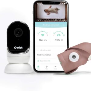 OWLET Baby Monitor Duo Smart Sock 3 & Cam 2 Bundle - Dusty Rose