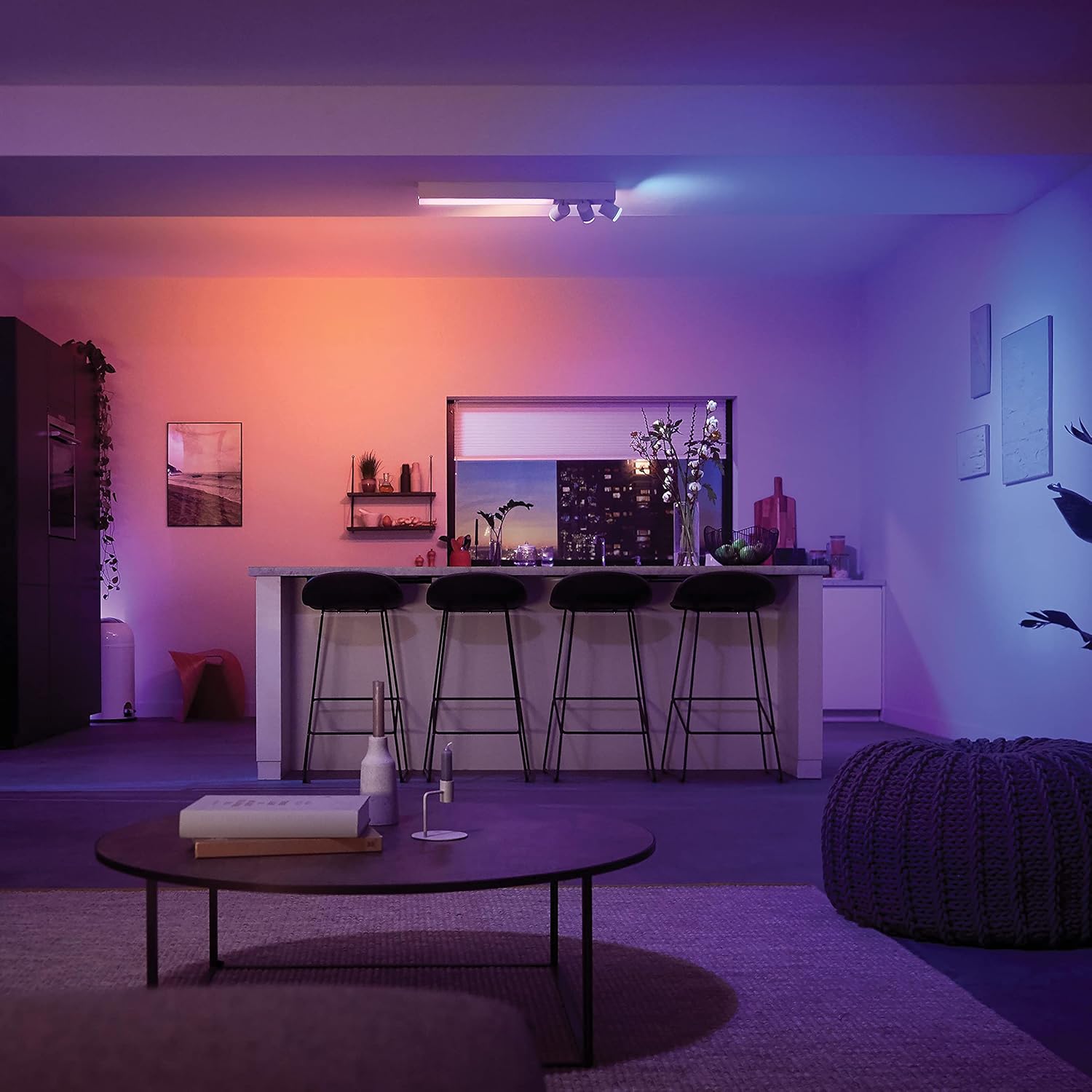 PHILIPS HUE White & Colour Ambiance Centris Ceiling Light - 3 Spot White