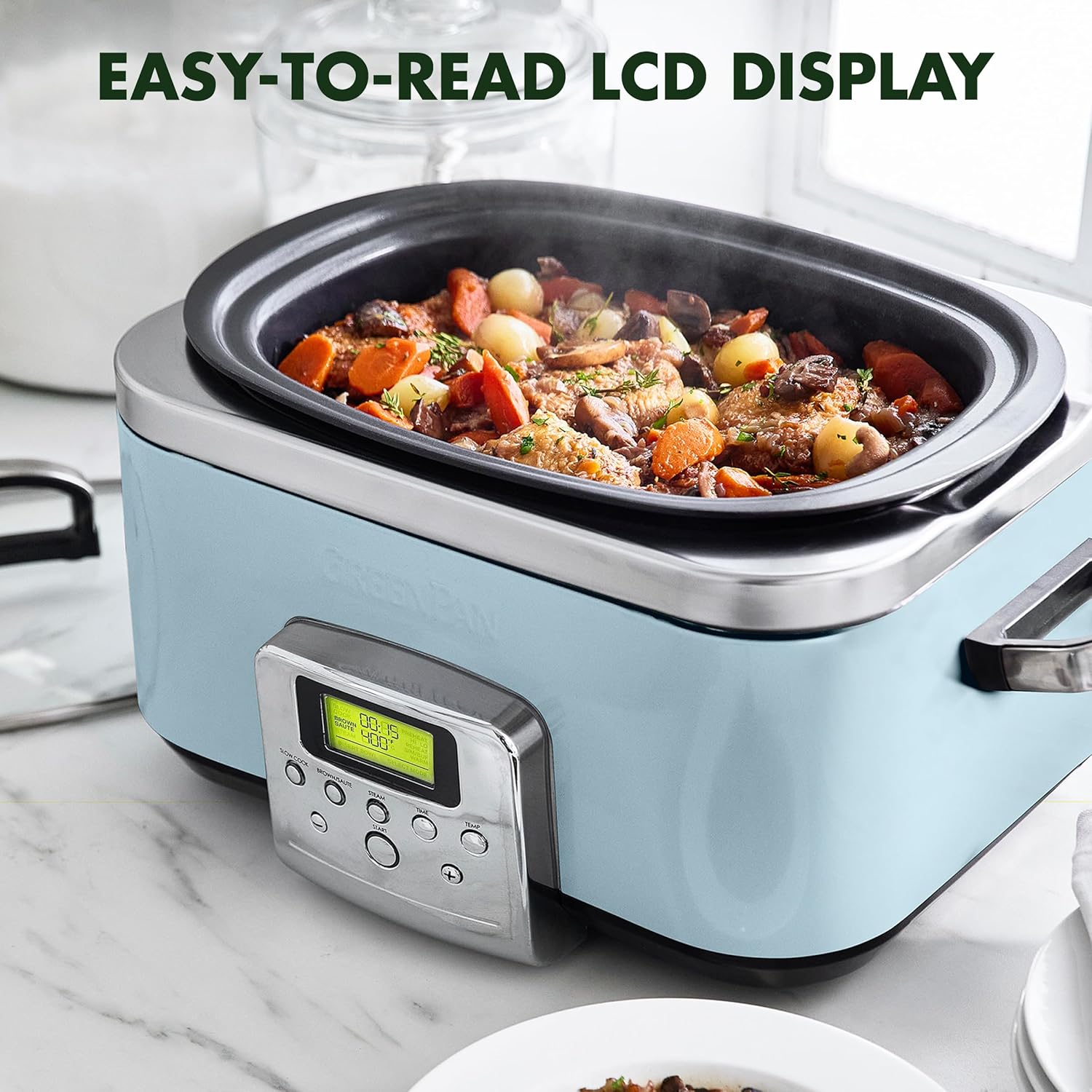 GREENPAN CC005314-001 Slow Cooker - Blue