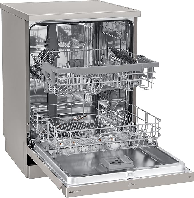 LG TrueSteam DF222FPS Full-size WiFi-enabled Dishwasher - Shiny Steel