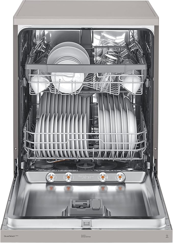 LG TrueSteam DF222FPS Full-size WiFi-enabled Dishwasher - Shiny Steel