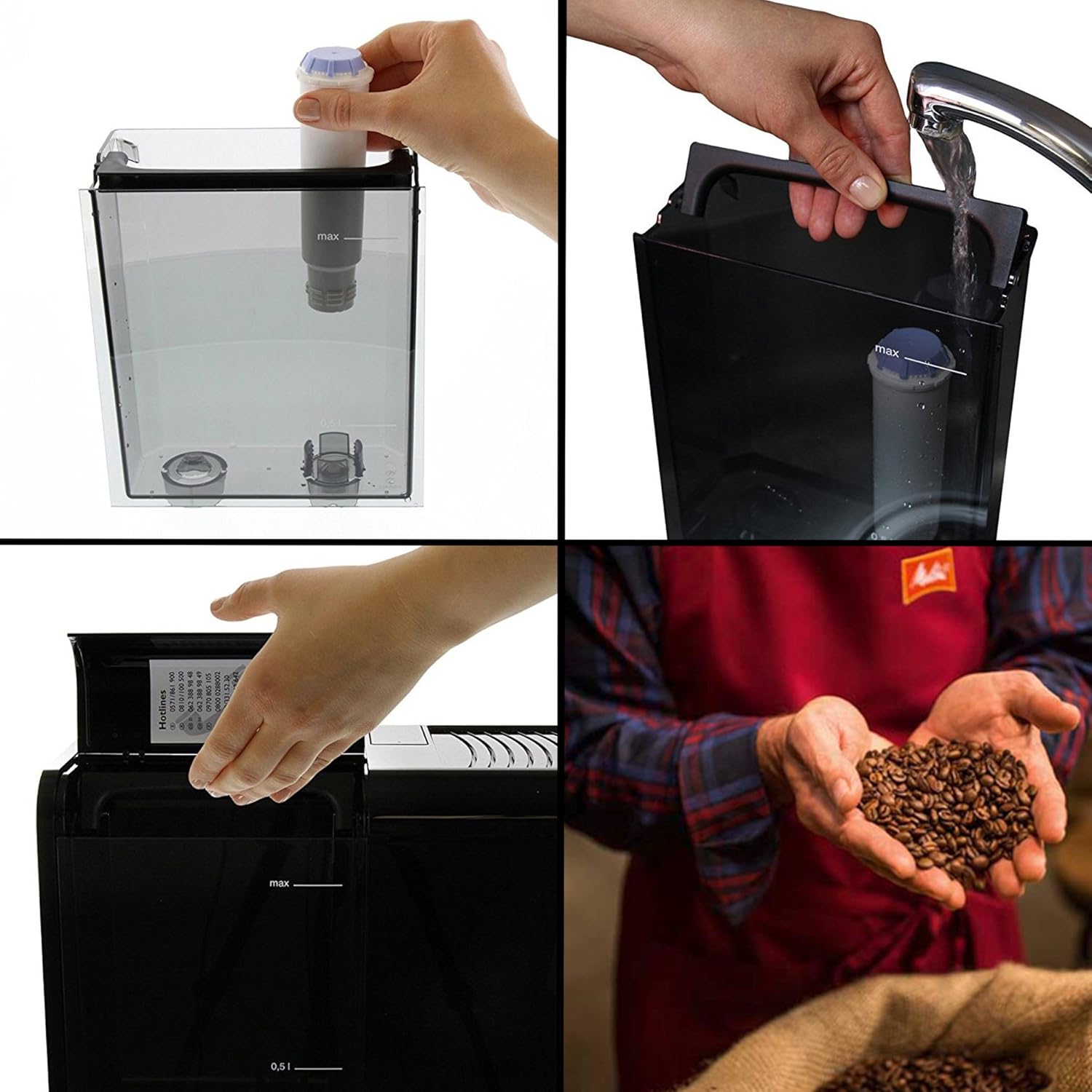 MELITTA Caffeo Solo & Perfect Milk E 957-101 Bean to Cup Coffee Machine - Black