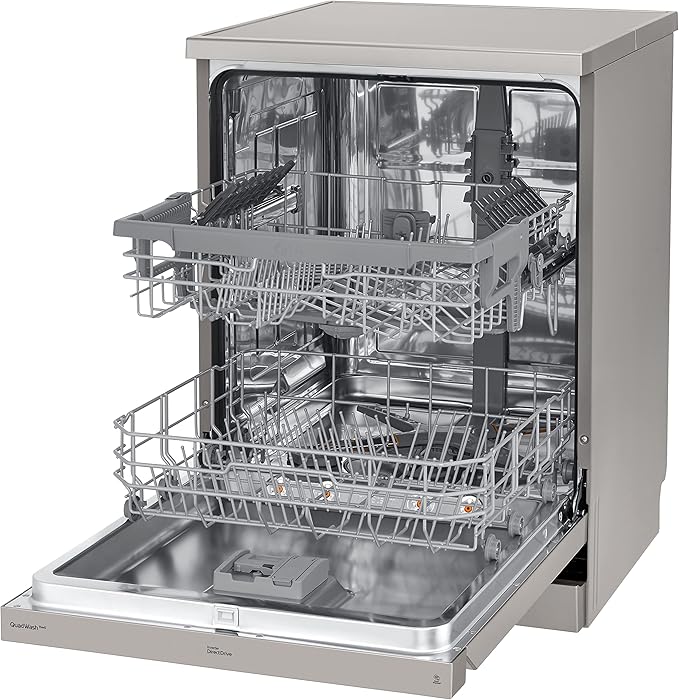 LG TrueSteam DF222FPS Full-size WiFi-enabled Dishwasher - Shiny Steel