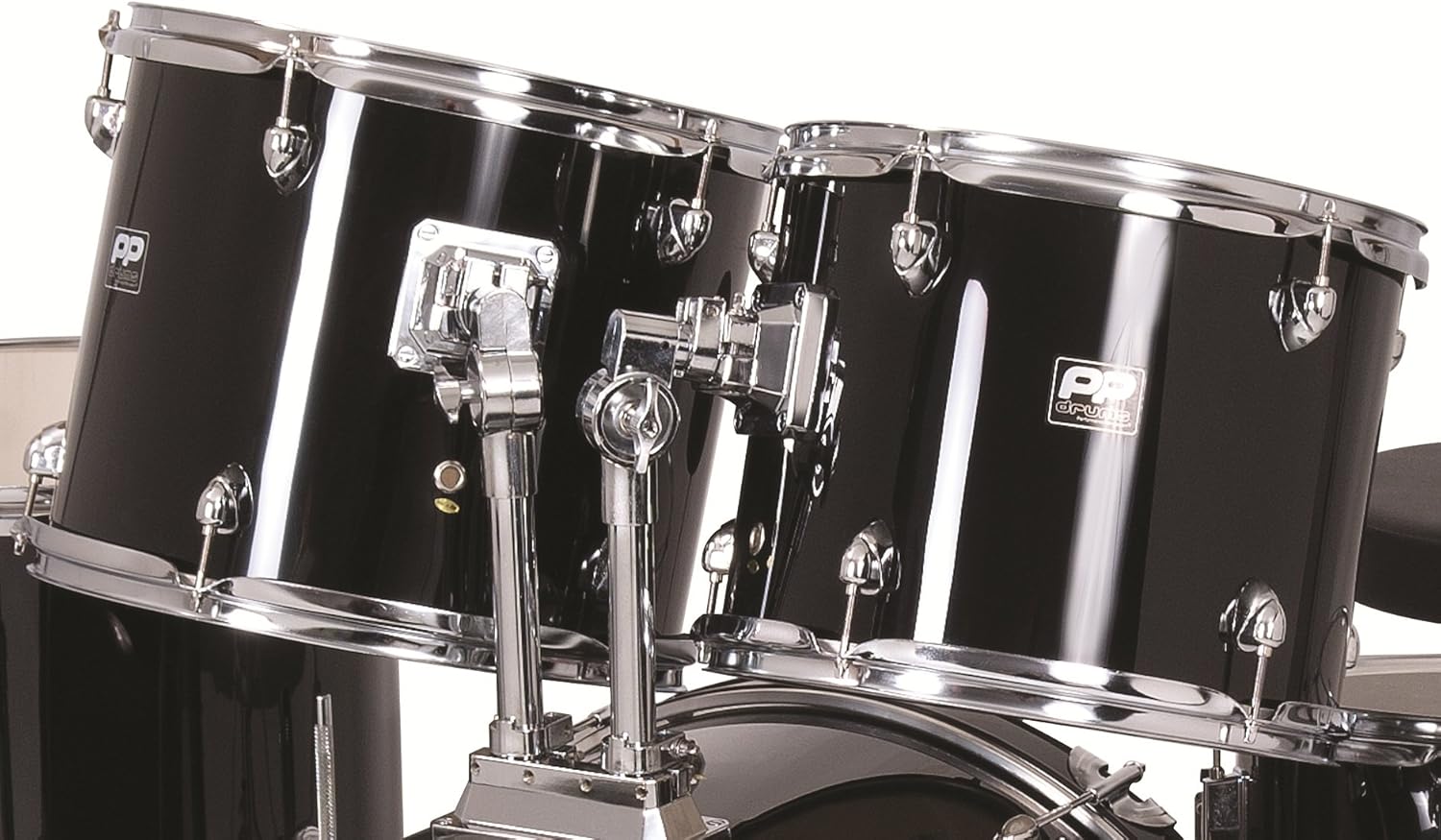 PP DRUMS PP250BLK 5 Piece Drum Kit - Black