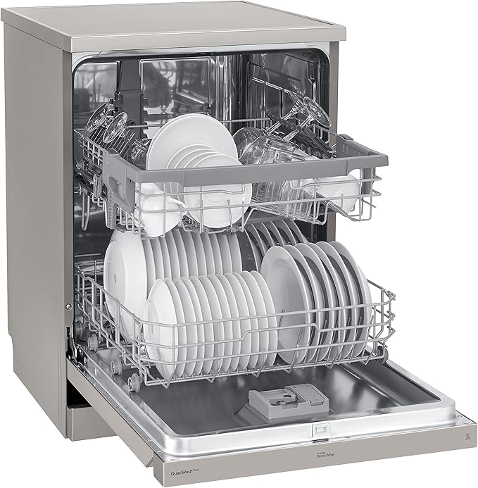 LG TrueSteam DF222FPS Full-size WiFi-enabled Dishwasher - Shiny Steel