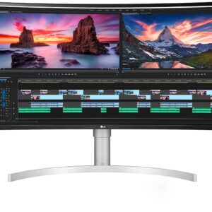 LG UltraWide 38WN95CP-W.AEK Quad HD 37.5" Curved Nano IPS LCD Monitor - White