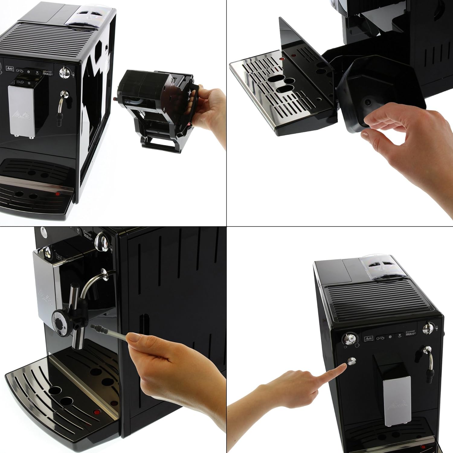 MELITTA Caffeo Solo & Perfect Milk E 957-101 Bean to Cup Coffee Machine - Black
