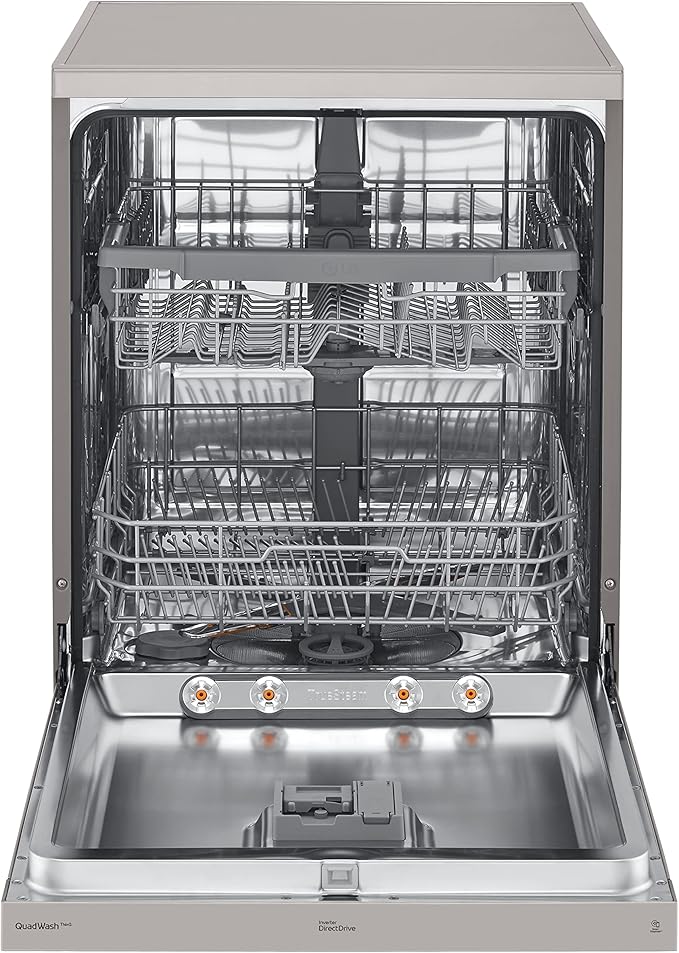 LG TrueSteam DF222FPS Full-size WiFi-enabled Dishwasher - Shiny Steel