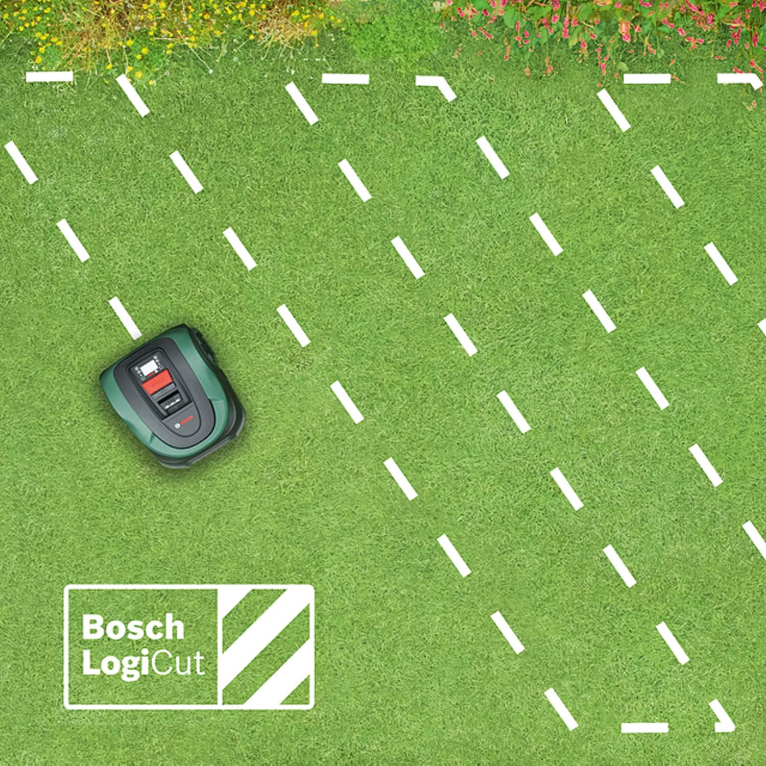 BOSCH Indego S+ 500 Cordless Robot Lawn Mower - Black & Green
