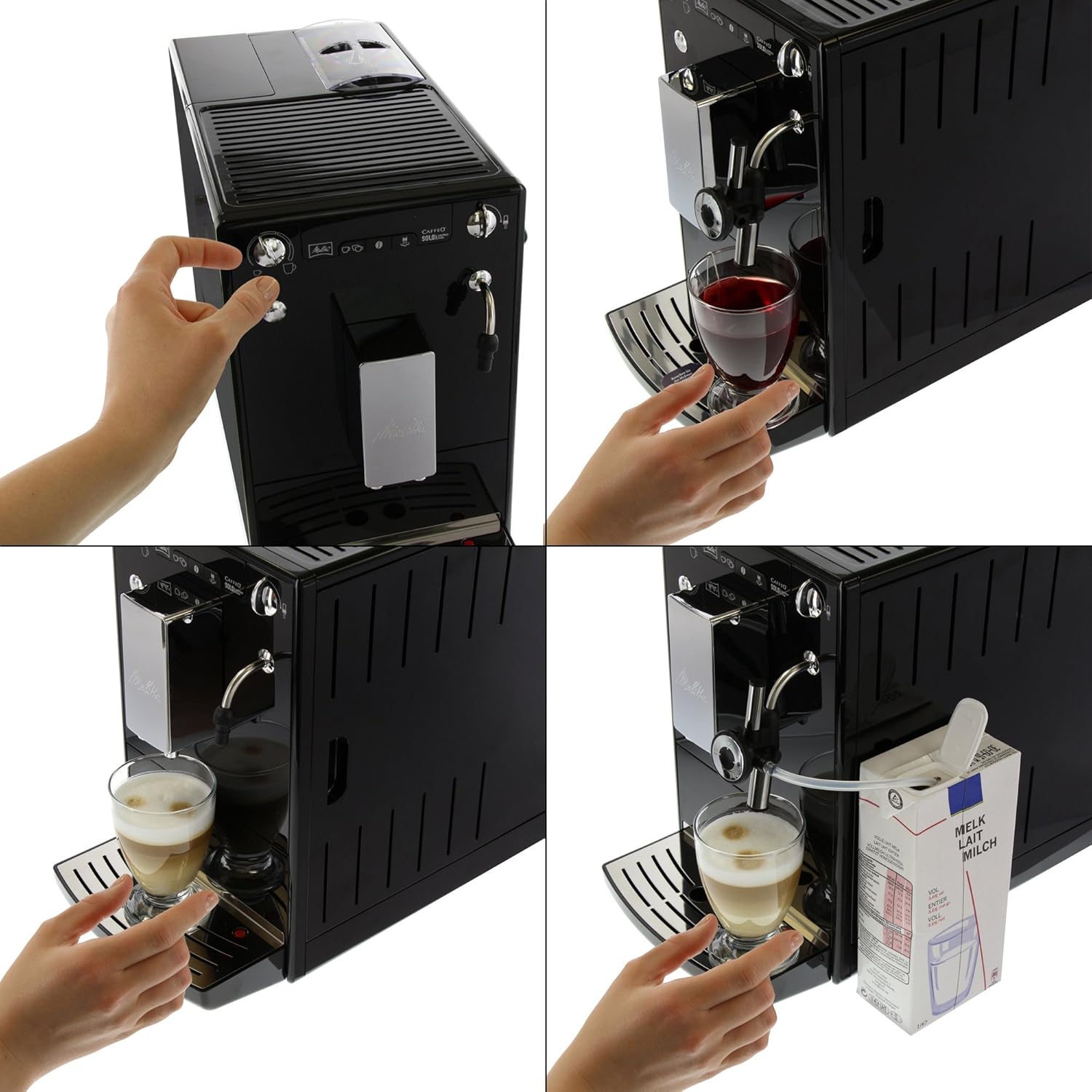 MELITTA Caffeo Solo & Perfect Milk E 957-101 Bean to Cup Coffee Machine - Black