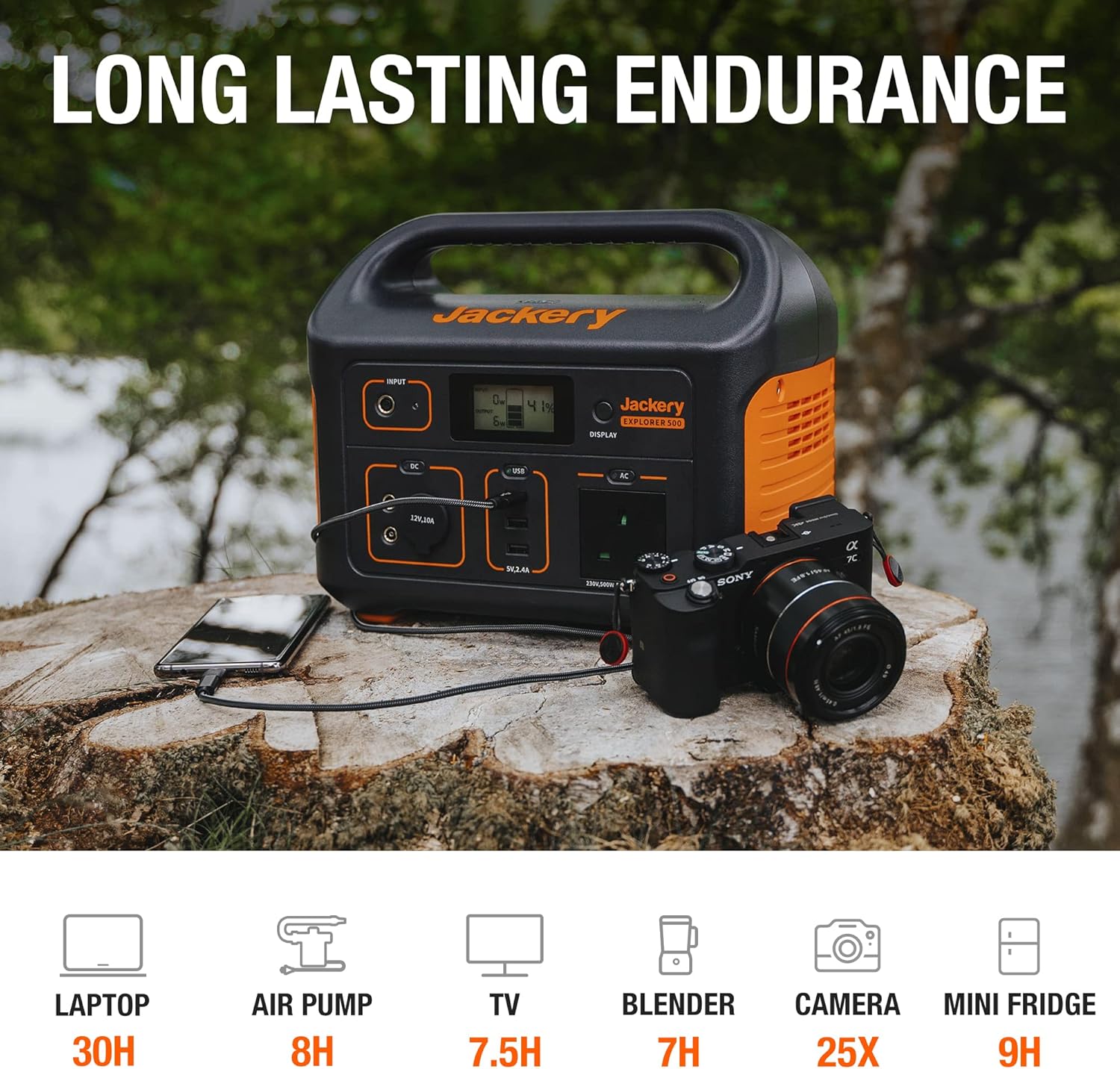 JACKERY Explorer 500 Portable Power Station