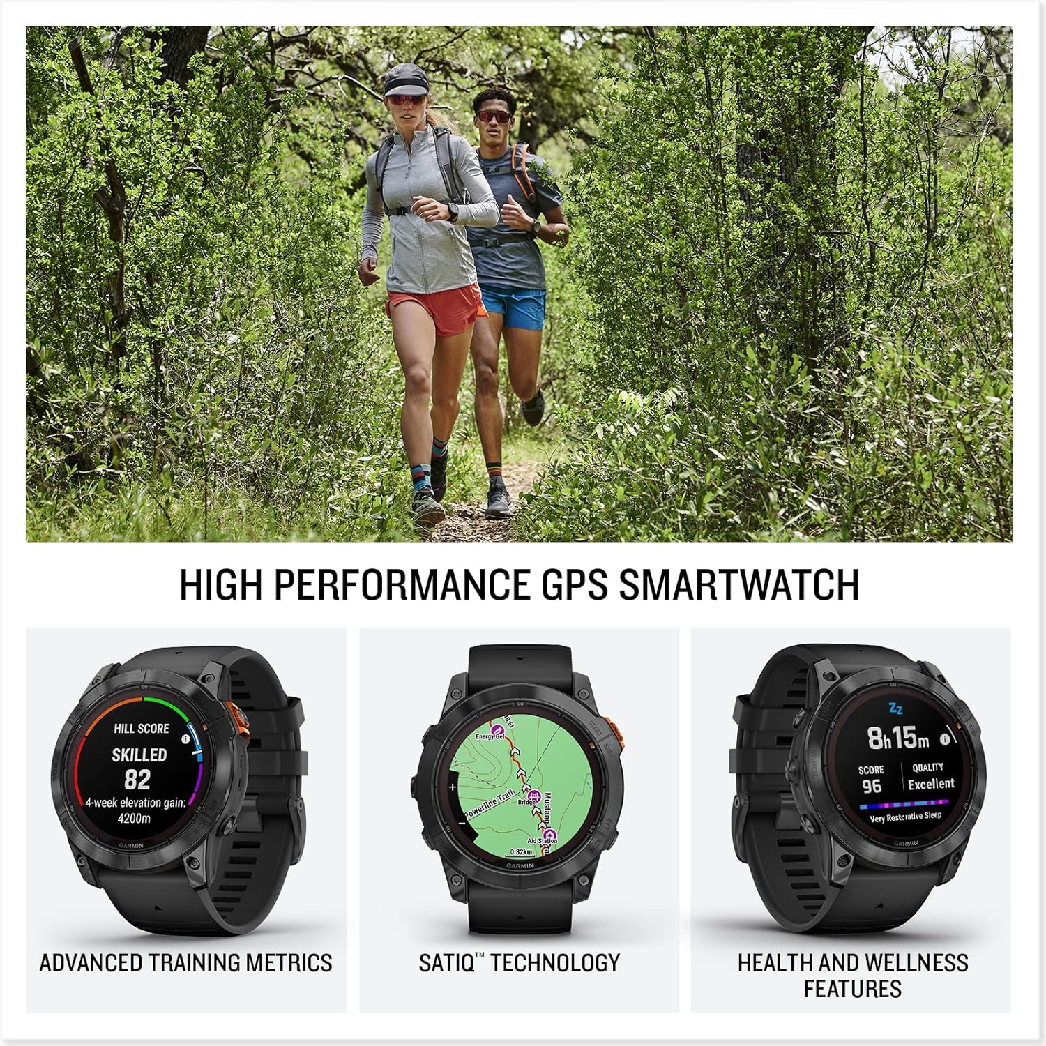 GARMIN Fenix 7X Pro Solar Smart Watch - Black