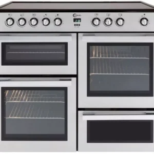 FLAVEL MLN10CRS Electric Ceramic Range Cooker - Silver & Chrome