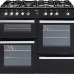 FLAVEL Milano 100 MLN10FRK Dual Fuel Range Cooker - Black & Chrome