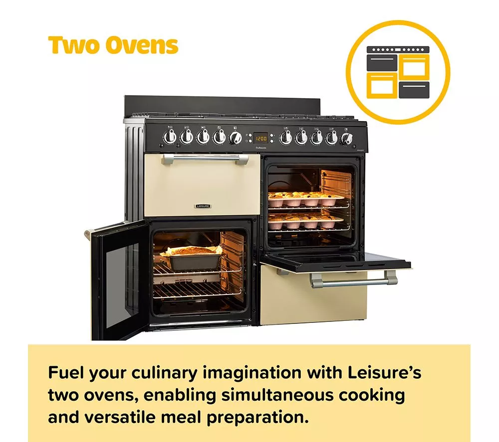LEISURE Cookmaster CK100G232K 100 cm Gas Range Cooker - Black