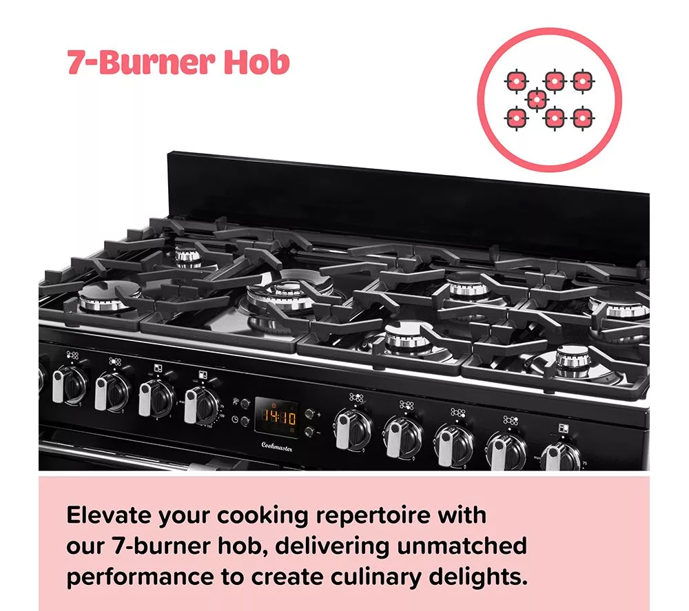 LEISURE Cookmaster CK100G232K 100 cm Gas Range Cooker - Black