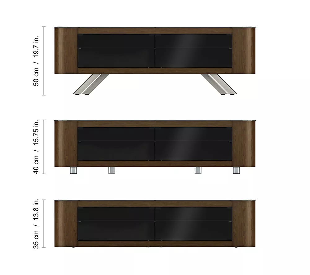 AVF Bay 1500 mm TV Stand - Walnut