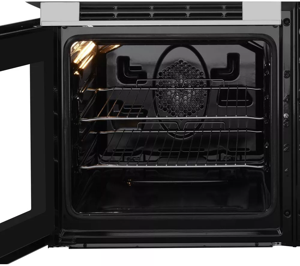 FLAVEL MLN9FRS 90 cm Dual Fuel Range Cooker - Silver & Black