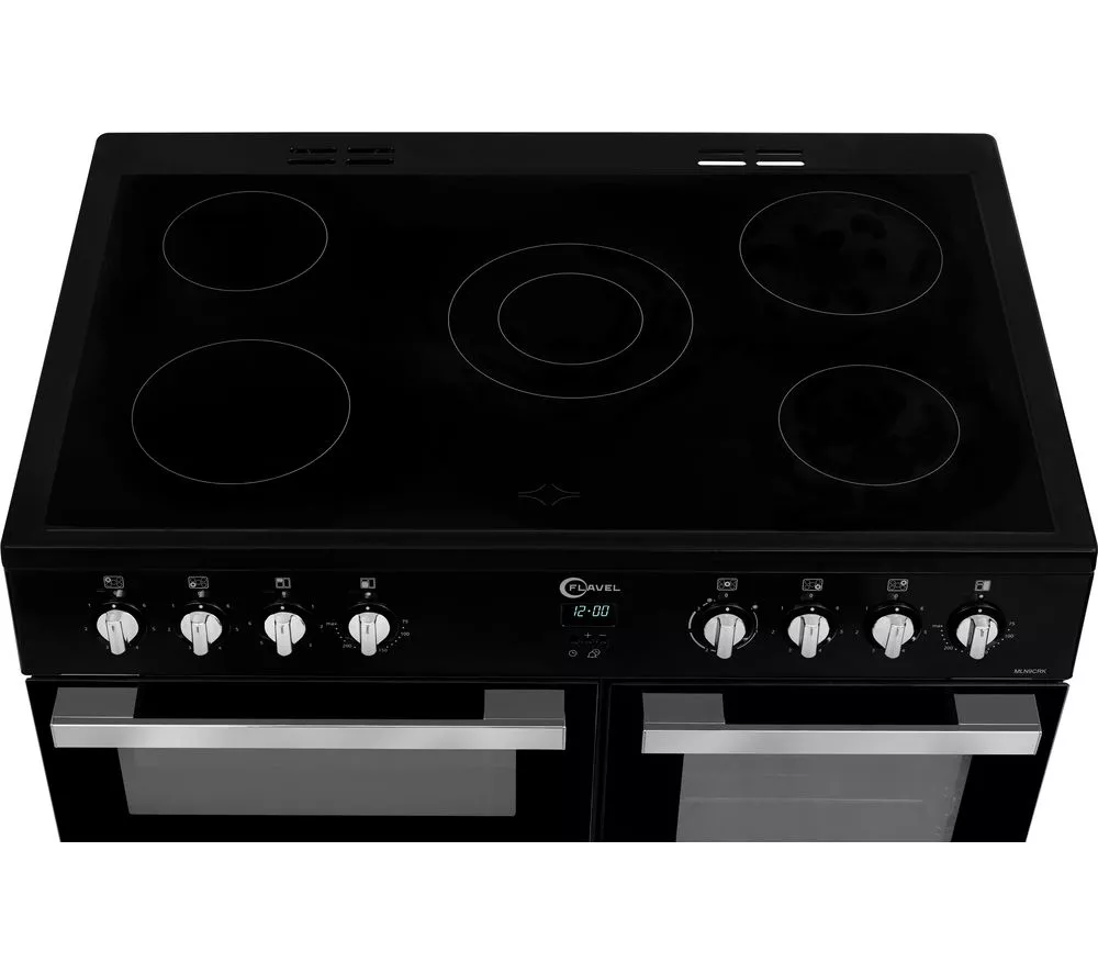 FLAVEL MLN9CRK 90 cm Electric Ceramic Range Cooker - Black