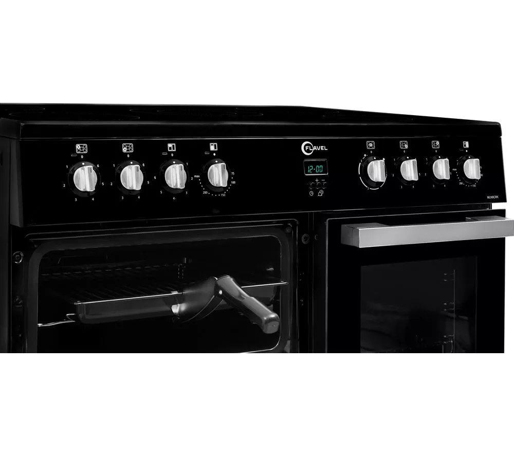 FLAVEL MLN9CRK 90 cm Electric Ceramic Range Cooker - Black