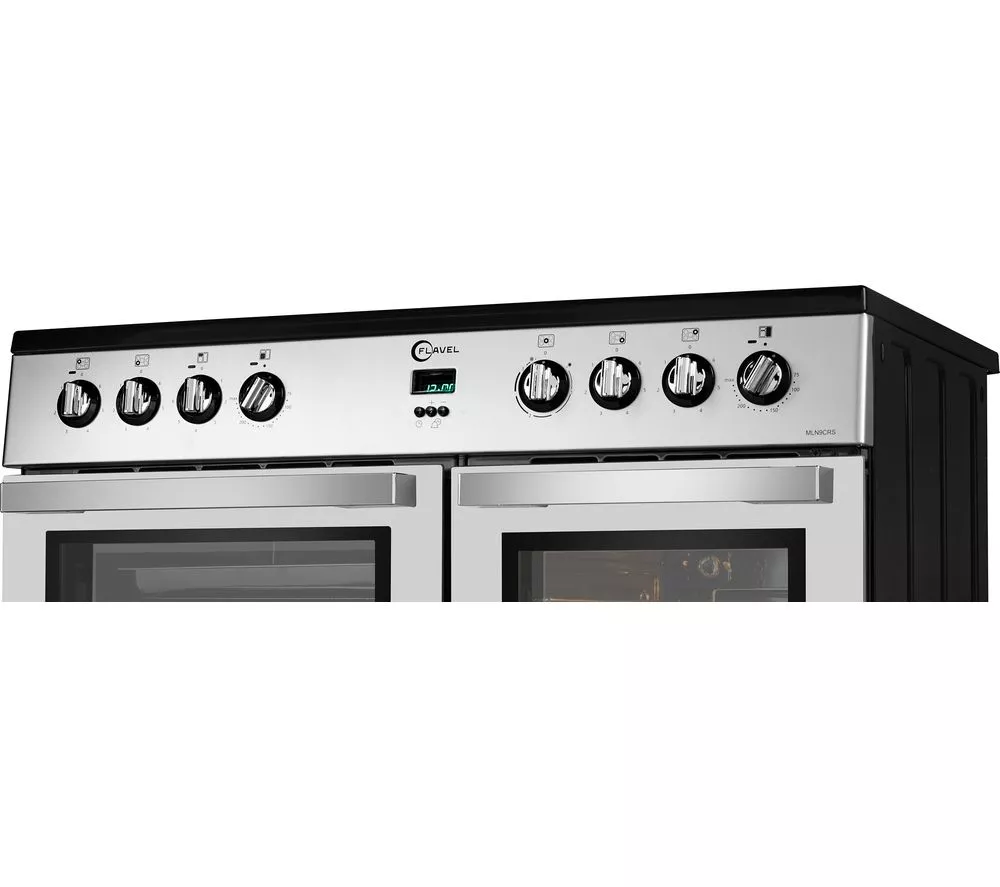 FLAVEL MLN9CRS 90 cm Electric Range Cooker - Silver