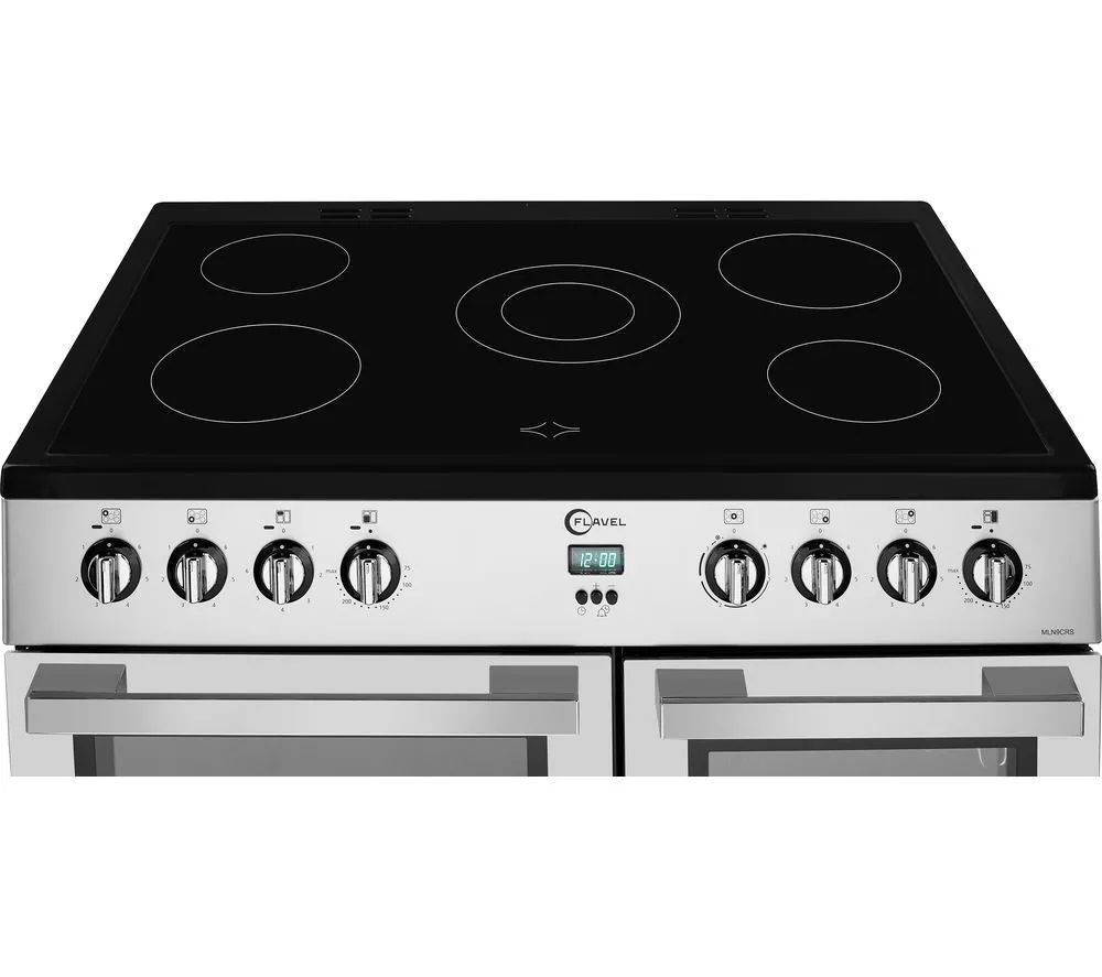 FLAVEL MLN9CRS 90 cm Electric Range Cooker - Silver
