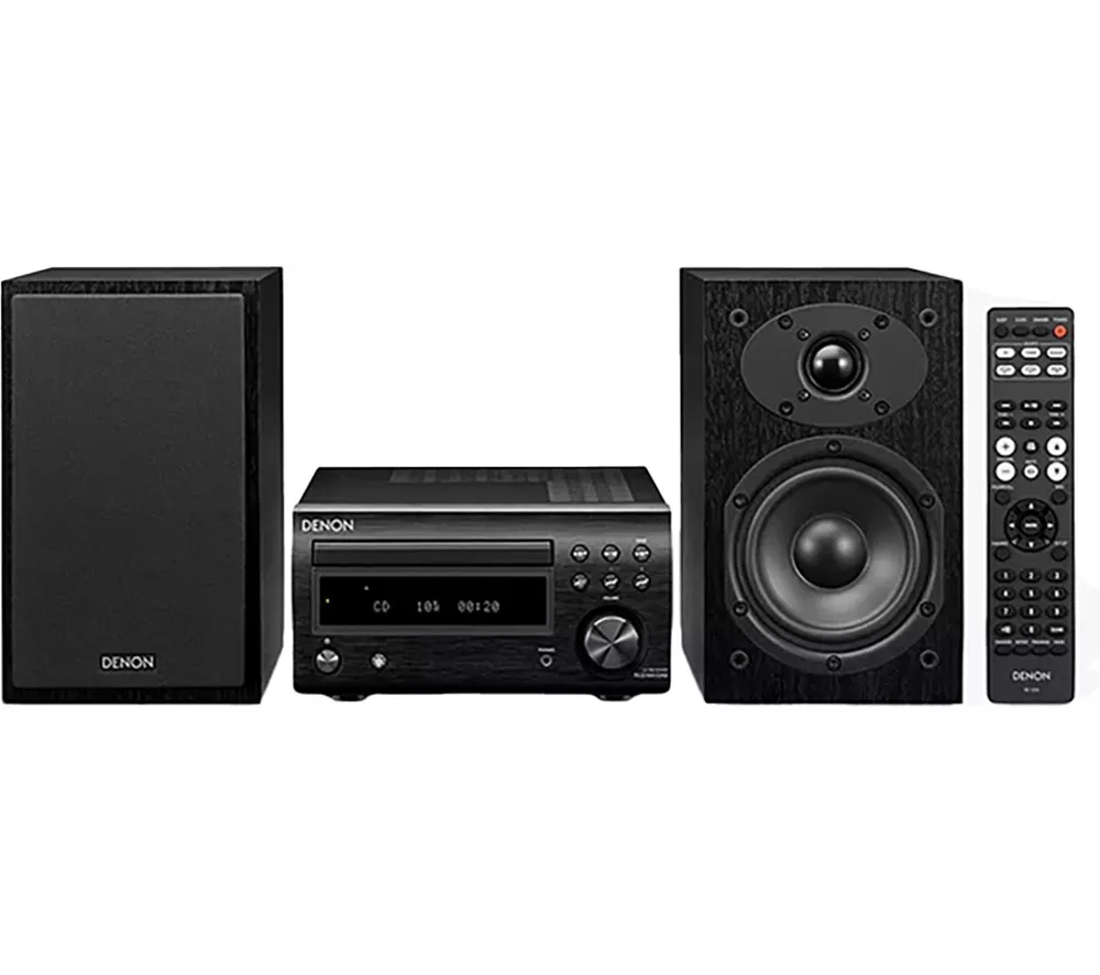 DENON DM-41DAB Wireless Traditional Hi-Fi System - Black