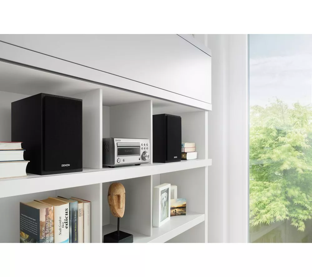 DENON DM-41DAB Wireless Traditional Hi-Fi System - Premium Silver