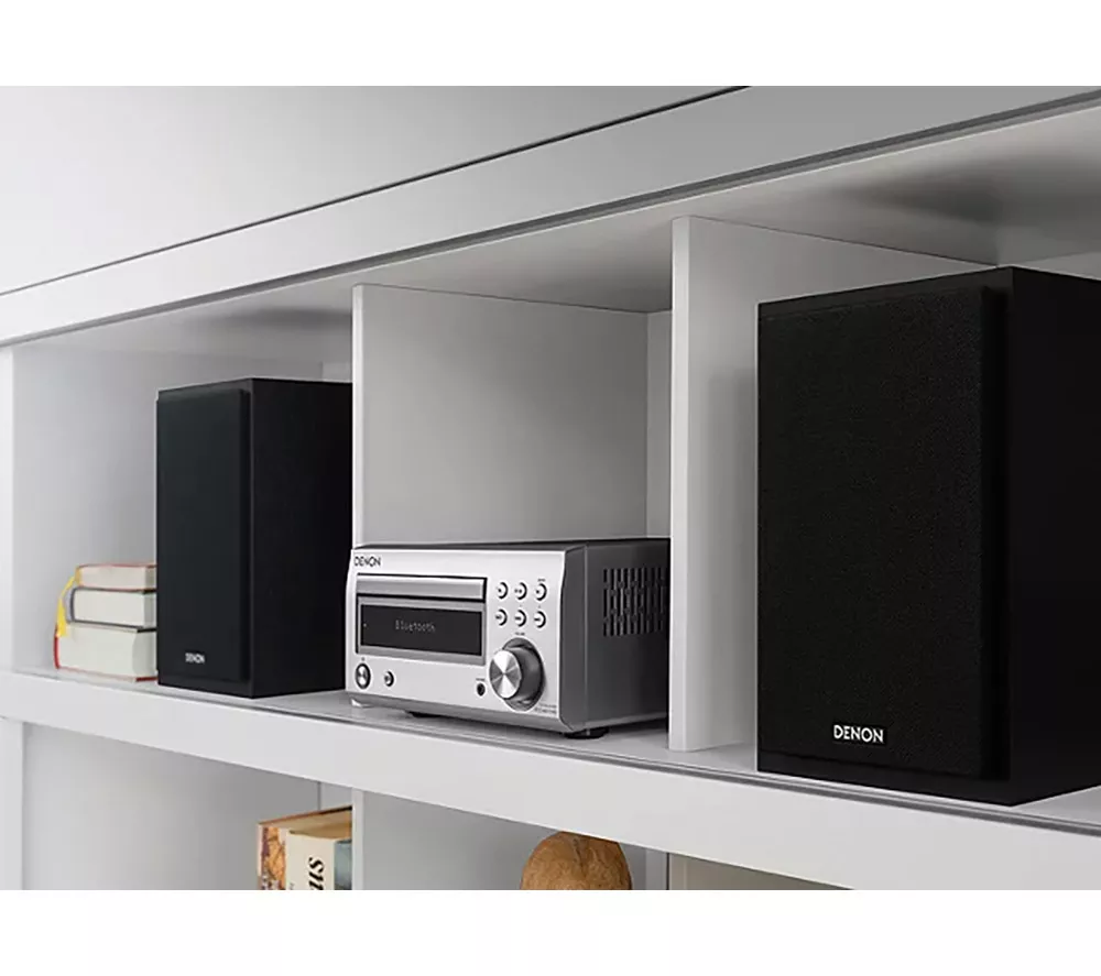 DENON DM-41DAB Wireless Traditional Hi-Fi System - Premium Silver