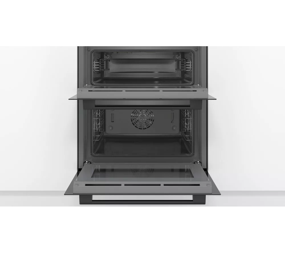 BOSCH Series 4 NBS533BB0B Electric Built-under Double Oven - Black