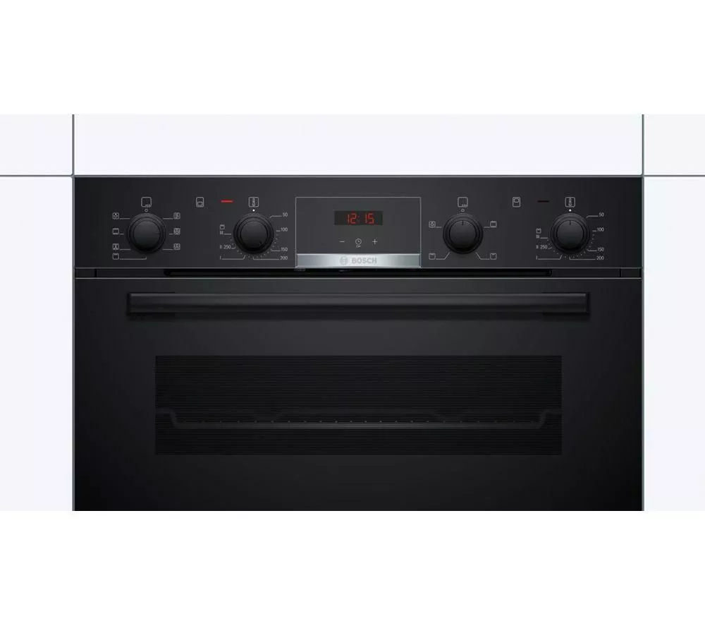 BOSCH Series 4 NBS533BB0B Electric Built-under Double Oven - Black