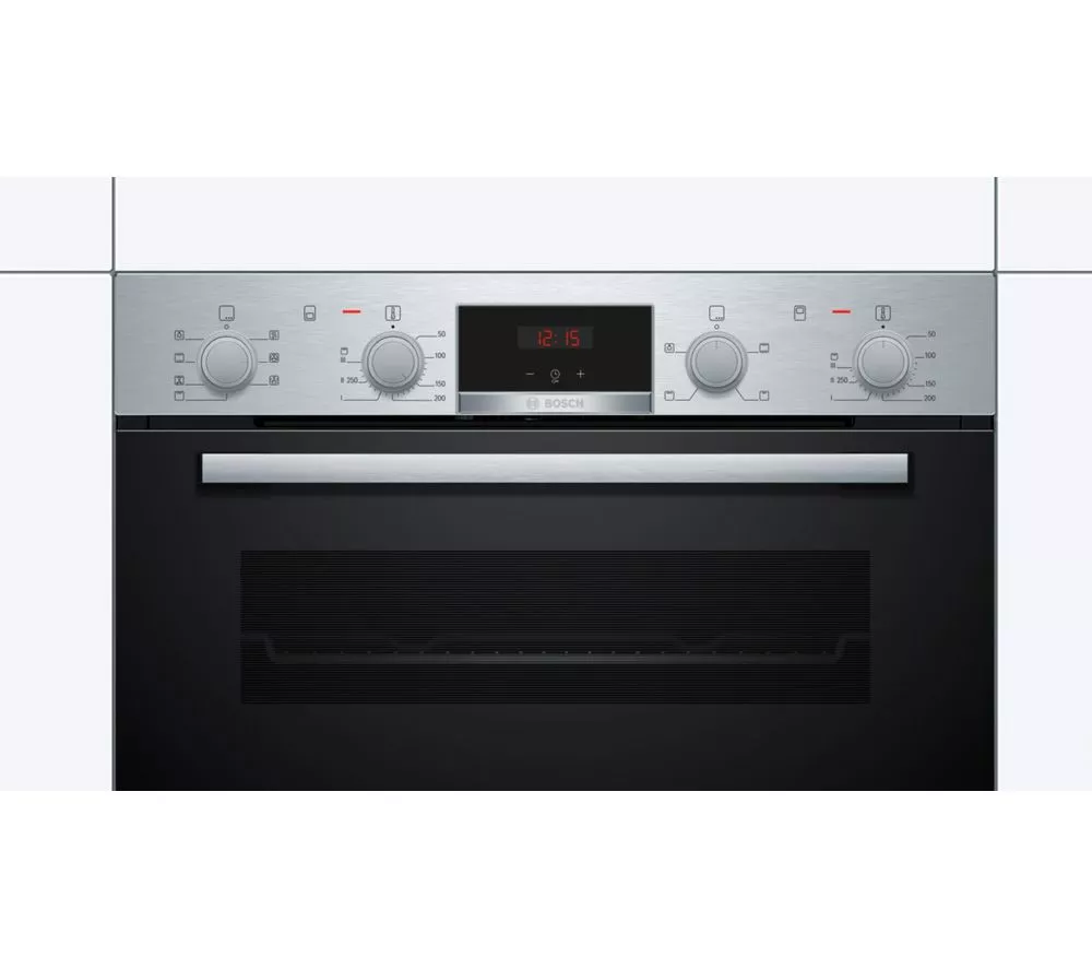 BOSCH Series 4 NBS533BS0B Electric Built-under Double Oven - Stainless Steel