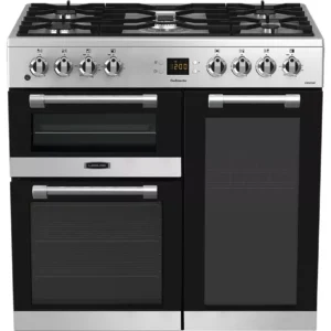 LEISURE CK90F530X 90 cm Dual Fuel Range Cooker - Stainless Steel & Chrome