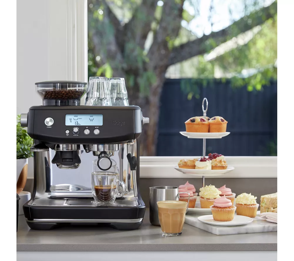 SAGE the Barista Pro SES878 Bean to Cup Coffee Machine - Black Truffle