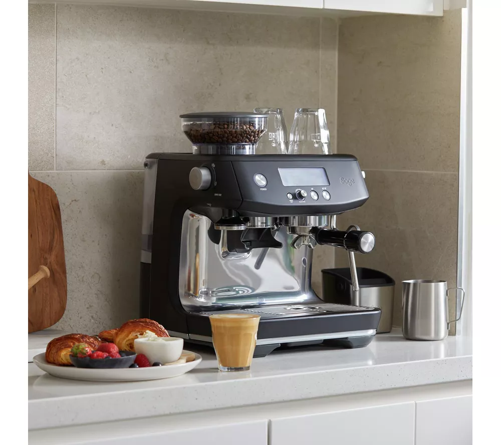 SAGE the Barista Pro SES878 Bean to Cup Coffee Machine - Black Truffle