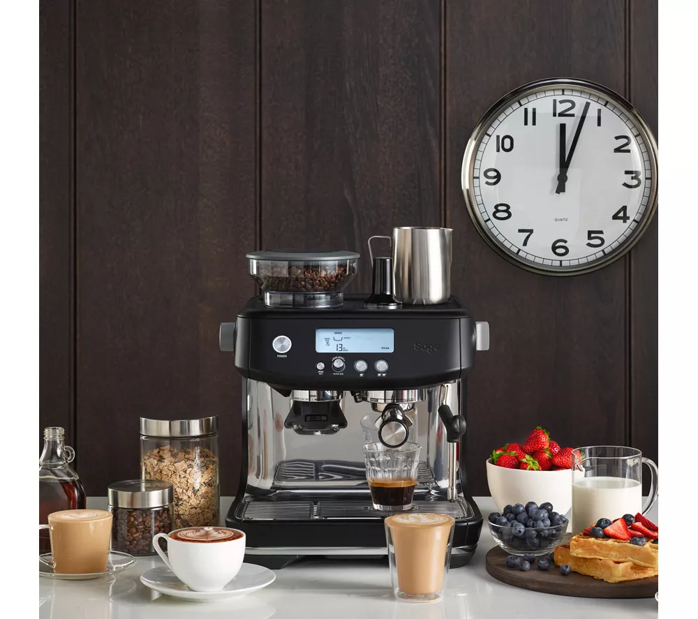 SAGE the Barista Pro SES878 Bean to Cup Coffee Machine - Black Truffle