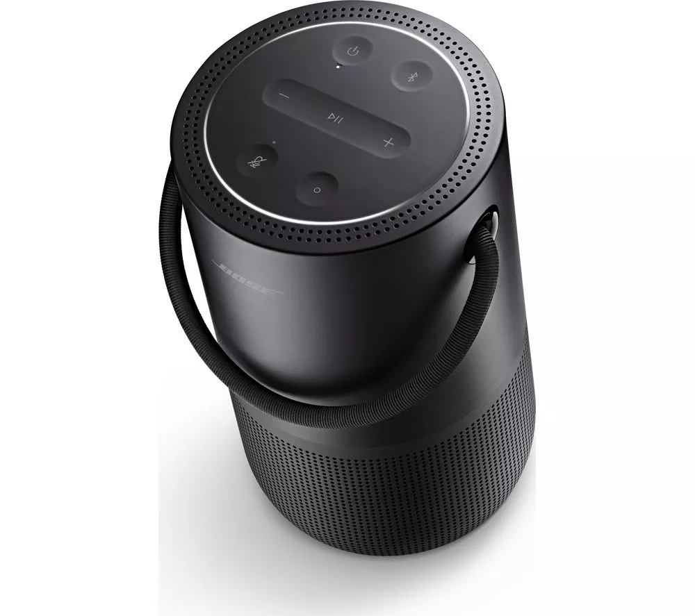 BOSE Portable Wireless Multi-room Home Speaker with Google Assistant & Amazon Alexa - Black