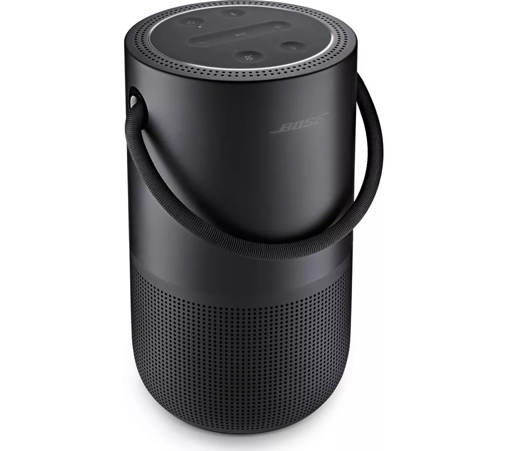 BOSE Portable Wireless Multi-room Home Speaker with Google Assistant & Amazon Alexa - Black