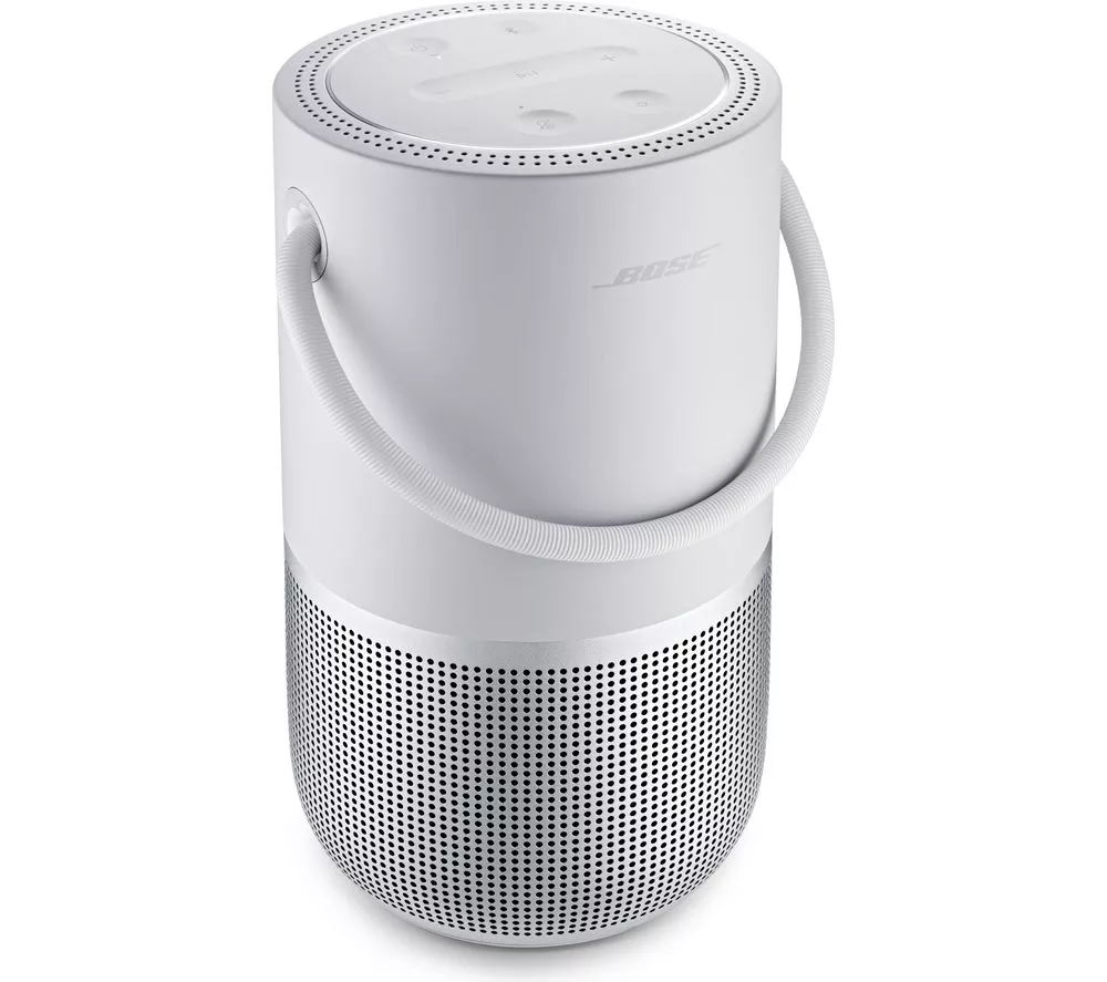 BOSE Portable Wireless Multi-room Home Smart Speaker with Google Assistant & Amazon Alexa - Silver